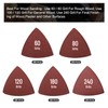 136Pcs Oscillating Tool Sanding Pad Kit, Contains 6Pcs Triangle Sanding