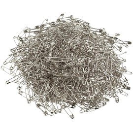MARZEN Products AC111-1 Snapping Safety Pins, Silver, 1.1 inches (27 mm), 1000 Pieces