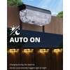 Herzila Solar Deck Lights Outdoor, 8 Pack Fence Lights Solar