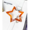 Milkfed 103211054028 NEO STAR CARABINER Key Chain, Brown, One Size,
