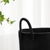 VIPOSCO Large Laundry Hamper, Tall Woven Rope Storage Basket for