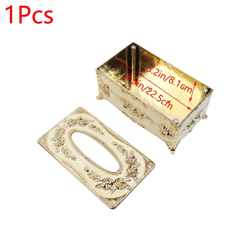 Geesatis Tissue Box Cover, Rectangle Tissue Box Holder, Rectangular Napkin