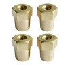 Ampper 3/8"-16 Thread Female Brass Battery Terminal Post Adapter Battery
