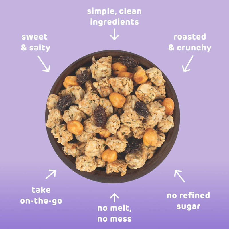 Absurd Snacks Chickpea & Granola Crunch Mix, Rosemary Sea Salt,