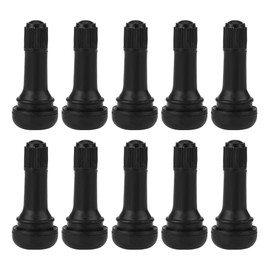 Valve Stem, Pack of 10 Car TR413 Wheel Snap In Tyres, Valve Stem, Short Rubber Valve