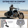Upgarded - 1.25" Highway Pegs, Adjustable Long Angled Motorcycle Highway