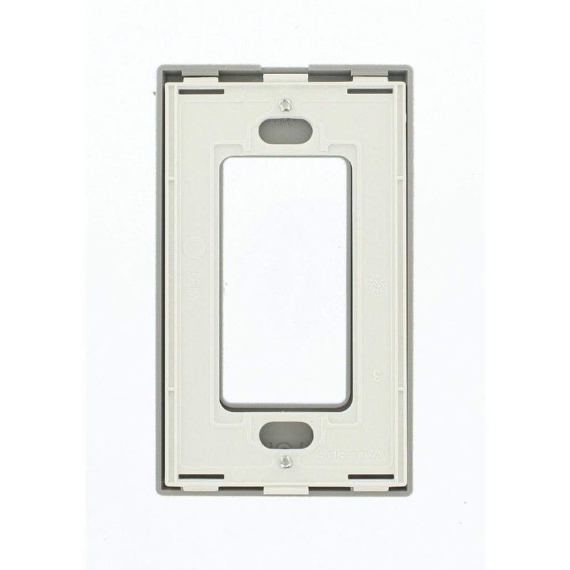 Leviton 1-Gang Decora Plus Screwless Wall Plate, 80301-SGY, Gray