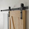 CCJH 6 Feet Heavy Duty Sturdy Sliding Barn Door Hardware