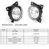 WANLLY Fog Lights Lamps Pair with Bulbs ‖ Truck Fog