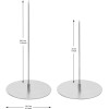 Kütral 3 Pack Kütral Steel Vertical Stand Shawarma Skewer BBQ