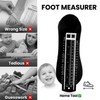 Hopzab Foot Measurer, Durable ABS Plastic Shoe Size Gauge, UK