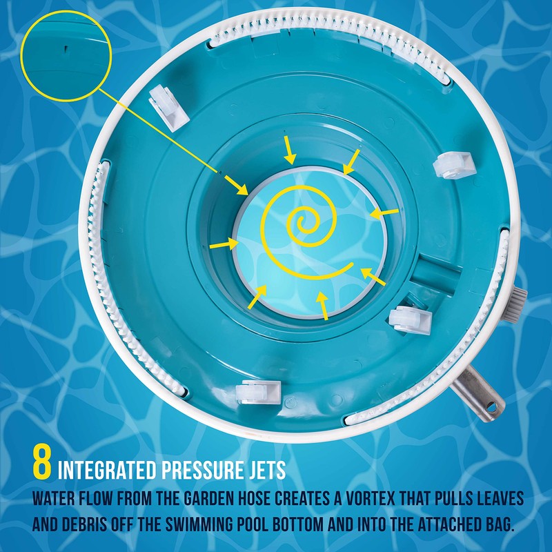 U.S. Pool Supply Professional Swimming Pool Leaf Terminator Vacuum -