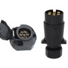 MOUNAY 7 Pin European Trailer Socket+Plug Tow Bar Connector Adapter