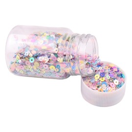 1 Bottle Round Glitter Sequins 2mm/3mm/4mm Flat Loose Sequins for DIY Crafts Sewing Clothing, Mixed Colors