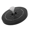 Solar Fountain LED Colorful Lighting Solar Powered Floating Bird Bath