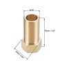 sourcing map Brass Threaded Pipe Fitting G1/2 Male X G1/2