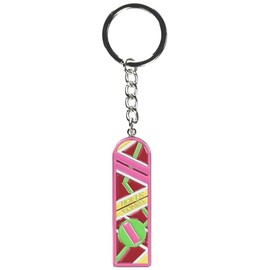 Ergugos Pink Hoverboard Keychain for Men Boys Cool Stainless Steel Keyring Purse Pendant Handbag Bag Decoration, Medium, Pink, Medium