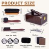 DigNew 10 Pcs Deluxe Shoe Shine Box Set & Shoe