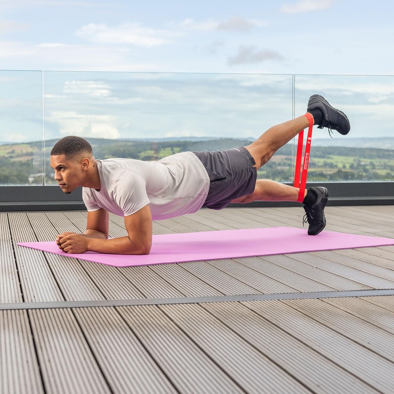 Core Balance Mini Resistance Bands Set Of 5 With Bag