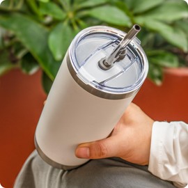 Prurex 20oz Tumbler Lids,Replacement Lid for 20 oz Yeti Tumbler,Old Style Rtic and More,2 Pack Spill-proof Lids,Covers for 20 Ounce Tumbler,Cup (White)