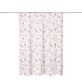 Le Jardin du Lin Digitally Printed Shower Curtain, Bath Curtain, Shower Curtain Rings Included, Size: 140 x 200 cm - Designed and Made in Turkey