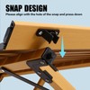 rollingsurfer Folding Camping Table, Lightweight Roll-Up Table Aluminum Low Portable