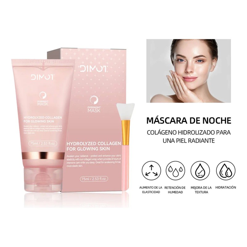 🔥 Mascarilla nocturna collagen wrapping reafirma hidrata 75ml todo tipo
