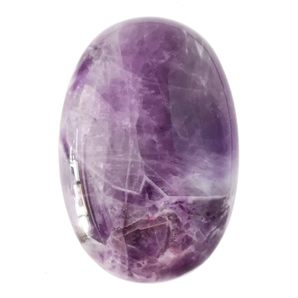 Lovionus89 Amethyst Polished Stones, Oval Palm Pocket Healing Crystal Massage Spa Energy Stone