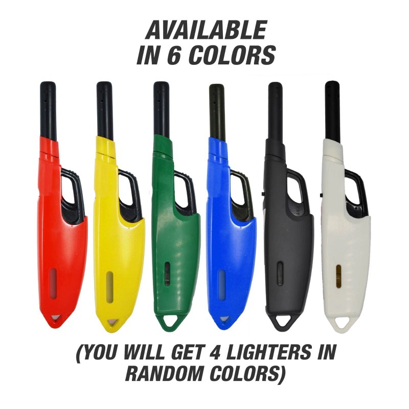 GEI G.E.I. Cig-A-Que Lighter 4pcs, Multipurpose Lighters, Ergonomic Lighter