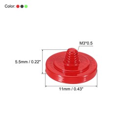 PATIKIL Camera Shutter Button 3 Pcs Soft Shutter Button Pure Copper Camera Button Concave Red/Black/Green