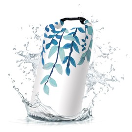 Cliduli Waterproof Dry Bag,Roll Top Blue Eucalyptus Small Waterproof Backpack 5L/10L/20L Floating and Lightweight Bags for Kayaking, Boating, Fishing, Swimming and Camping