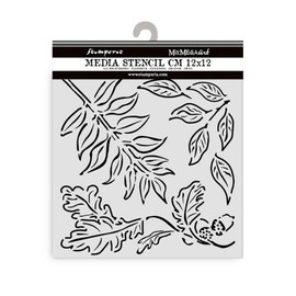 Stamperia - Thick Stencils for Scrapbooks, Albums, Cards, Bullet Journalling, and More, Flexible Material, Easy to Clean, Perfect for Crafts and Gifting (Favourites Refresh, Acorns)