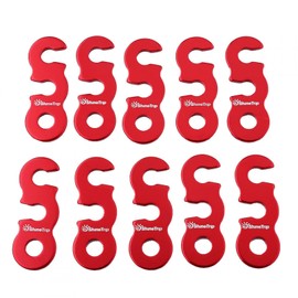 plplaaoo Pack of 10 Rope Tensioners, Aluminium Alloy Guy Rope Tensioner, Rope Tensioner, Rope Tensioner, Rope Tensioner, Rope Tensioner, Rope Tensioner, Rope Tensioner, for Camping, Hiking, Backpack