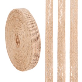 Pandahall - Cinta de tela de arpillera de 10.93 yardas de 3/8 pulgadas, rollos de cinta de arpillera para decoración de fiestas, manualidades