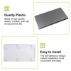 UFURMATE 2PCS Dark Grey Screwless Blank Wall Plate Plastic One-Piece