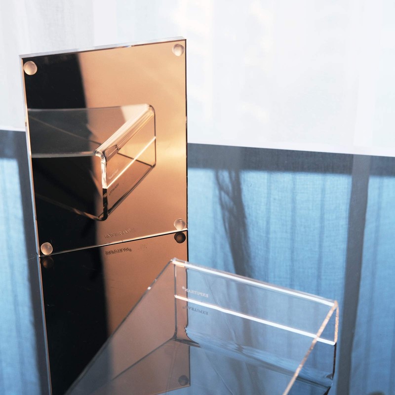 EXPUTRAN Acrylic Calculator with Stand, Battery and Solar Hybrid Powered