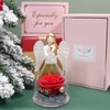Yamonic Gifts for Mum Christmas, Eternal Rose in Glass Mum