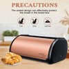 ENLOY Bread Box for Kitchen Countertop, Stainless Steel Bread Storage