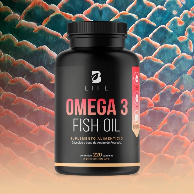 Omega Fish Oil 220 Caps 100 Aceite Pescado Life