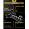 MIKKUPPA 26"+19"+13" Windshield Wipers Blades Replacement for 2017-2025 Jaguar F-PACE,