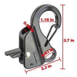 CDDCWZ Boat Anchor Hooks, Pack of 2 Stainless Steel Fender Hooks, Carabiner Hooks Made of 316 Stainless Steel in Marine Grade, Fending Hook, Clothes Hook, Boat Sail, Tug Ship, Yacht Hardware