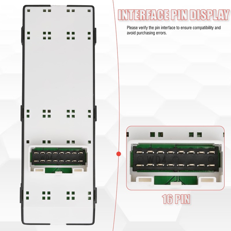 Sianxaido 93570-3X000RAS Master Power Window Switch Compatible with Elantra 2011