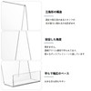 POPETPOP Bookends No Tumbling Bookends Book Dividers Transparent Acrylic Book