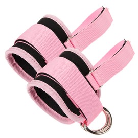 Totority 1Pair Portable Ankle Strap for Leg Strength Training Comfortable Fitness Cable Attachment High Strength Resistance Double Buckle Design for Home Workouts Gym