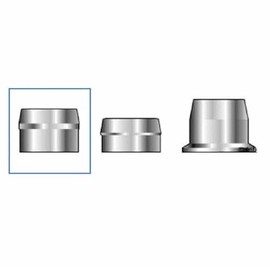 Huck C6L 2LC-F12 Lockbolt Collar; 3/8 Inch (0.375 Inch), Standard FLNG Collar, Alum, Plain (100 PK)