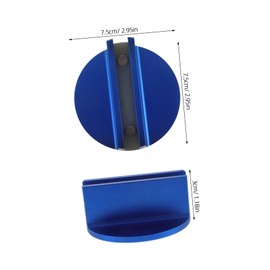 iplusmile Aluminum Pinch Weld Jack Adapter Blue Grooved Magnetic Jack Pad Floor Jack Pad