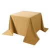 Cupuamon Square Tablecloth 90x90 inch Washable Polyester Fabric Table Cloth