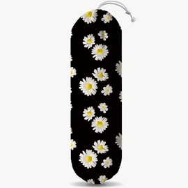 Daisy Plastic Bag Holder, Flower Reusable Grocery Bags Holder, Wall Mount Plastic Bags Organizer, Kitchen Housewarming Gifts for Women Family Friends Grandma Mom, Kitchen Pattern Garbage Bag 69