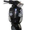 Sticker Kits for Vespa S Scooter & Scooter Hibiscus (Anthracite)
