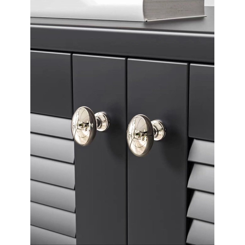 khtumeware 10 Pack 1-3/8 inch(35mm Polished Nickel Cabinet Knobs Dresser